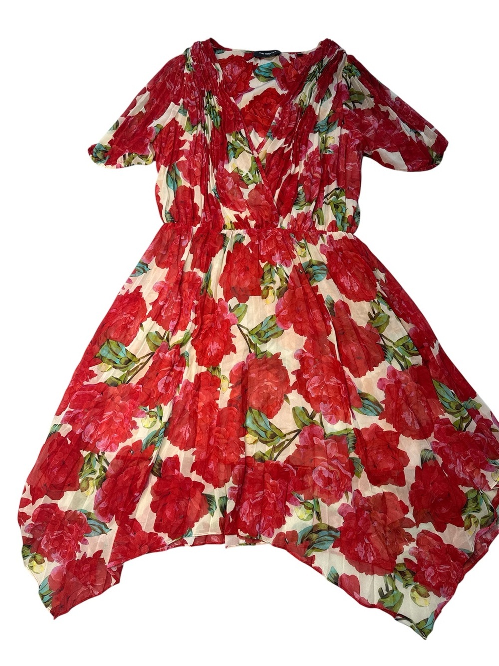 The Kooples Summer Peonies Red Dress Small - Picture 3 of 9